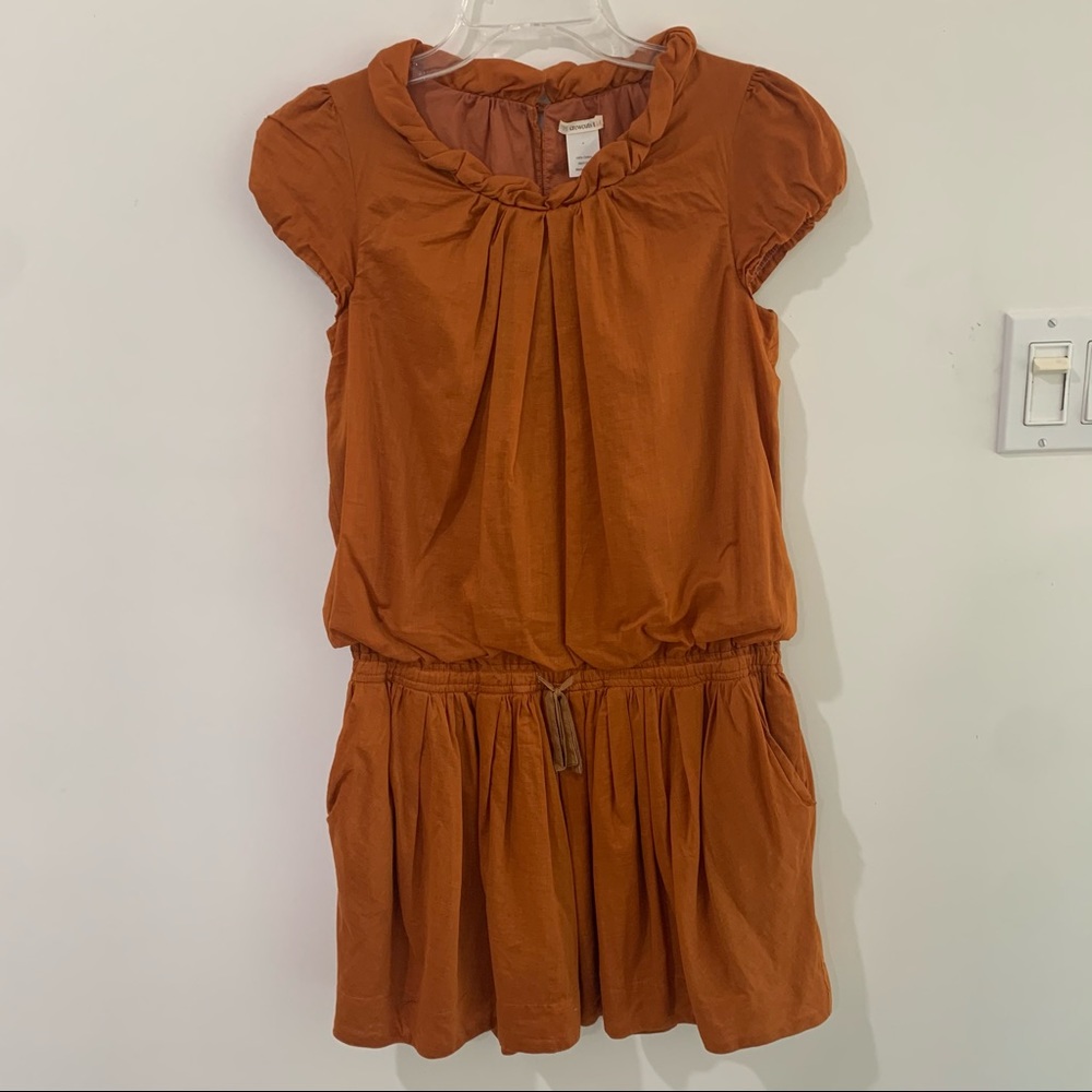 Crewcuts Orange Cap Sleeve Dress